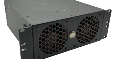 10 Zoll 2HE Mini-ITX Servergehäuse aus PETG, Frontansicht