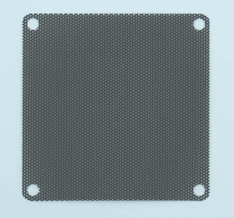 Staubfilter 80x80mm, PVC Dust Filter Schwarz