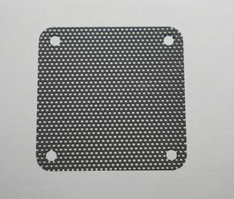 Staubfilter 40x40mm, PVC Dust Filter Schwarz